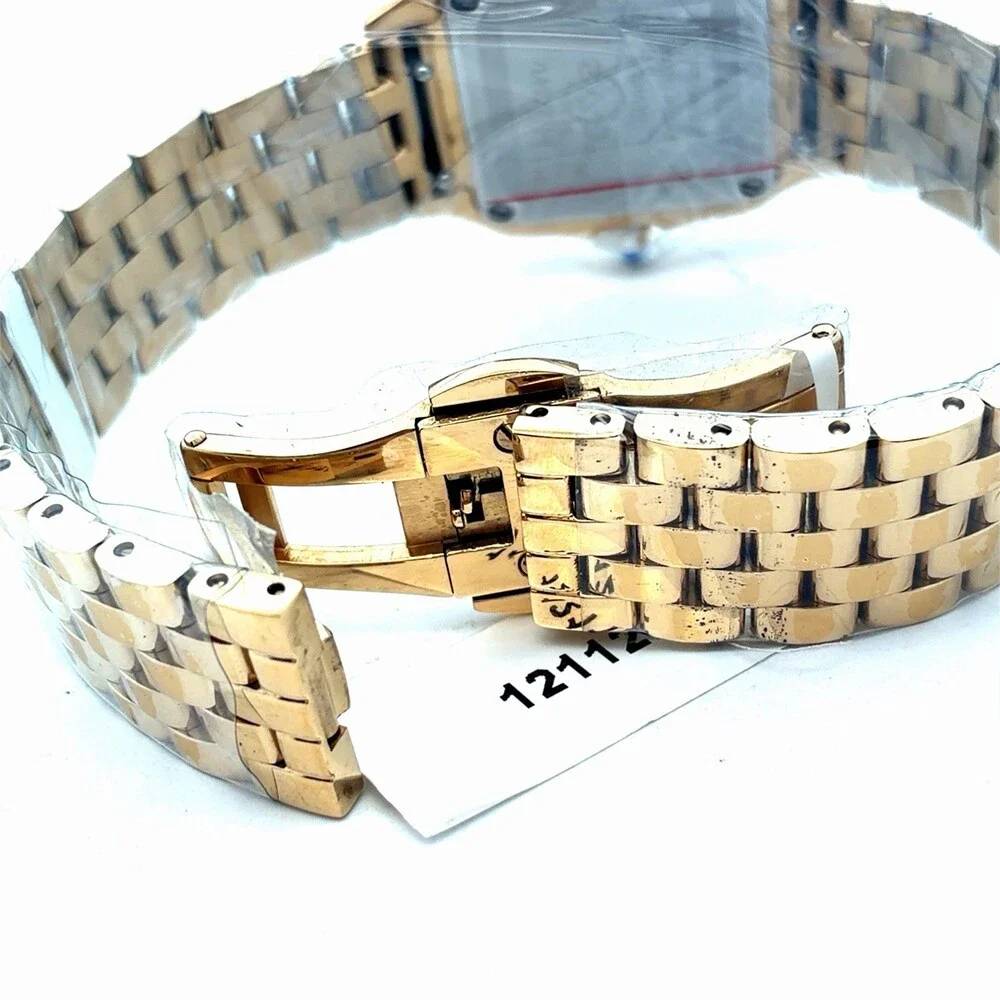 Gevril Milan Gold Plated Diamond Bezel Quartz White Dial 12112B Ladies Watch